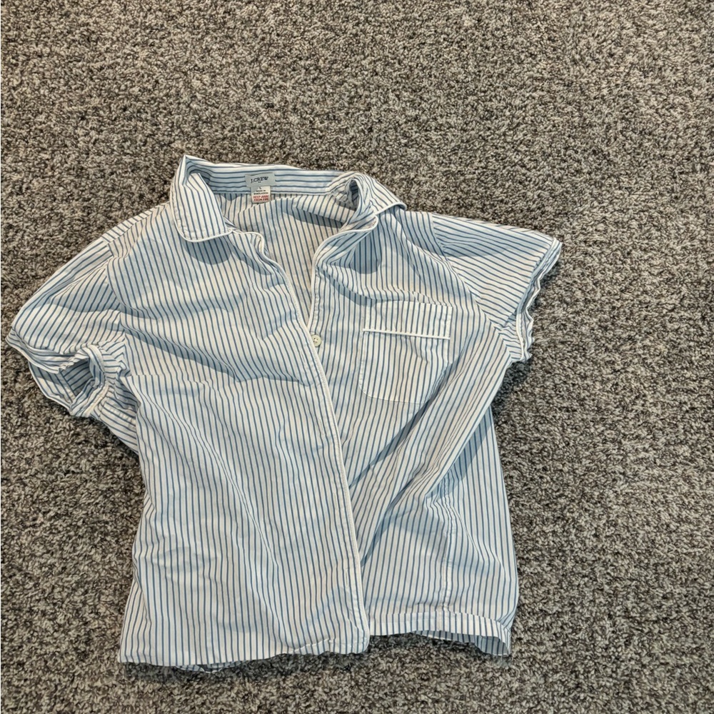J.Crew striped pajamas size Large
